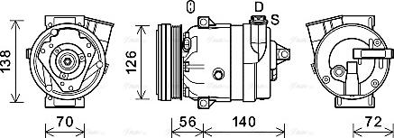 Ava Quality Cooling CTK066 - Kompressor, kondisioner furqanavto.az