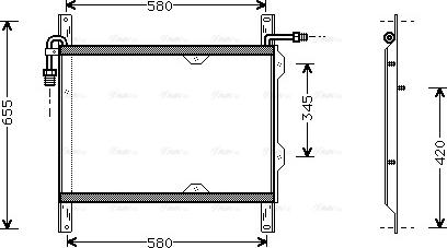 Ava Quality Cooling DF 5022 - Kondenser, kondisioner furqanavto.az