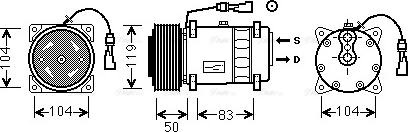 Ava Quality Cooling DFAK057 - Kompressor, kondisioner furqanavto.az