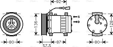 Ava Quality Cooling DFAK033 - Kompressor, kondisioner furqanavto.az