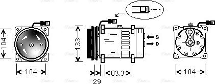Ava Quality Cooling DFAK025 - Kompressor, kondisioner furqanavto.az