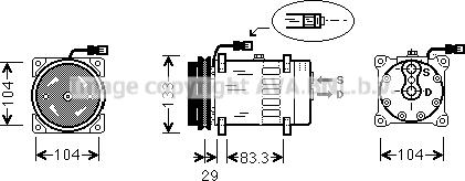 Ava Quality Cooling DFK025 - Kompressor, kondisioner furqanavto.az