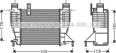 Ava Quality Cooling DN4340 - Intercooler, şarj cihazı furqanavto.az