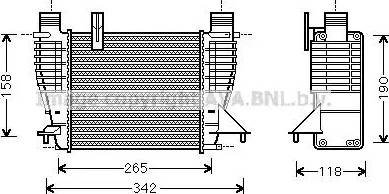 Ava Quality Cooling DN4356 - Intercooler, şarj cihazı furqanavto.az