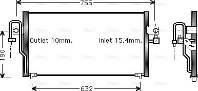 Ava Quality Cooling DN 5183 - Kondenser, kondisioner furqanavto.az