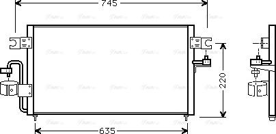 Ava Quality Cooling DN 5178 - Kondenser, kondisioner furqanavto.az