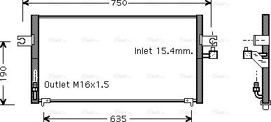 Ava Quality Cooling DN 5243 - Kondenser, kondisioner furqanavto.az