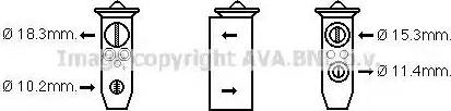 Ava Quality Cooling DN1357 - Genişləndirici klapan, kondisioner furqanavto.az