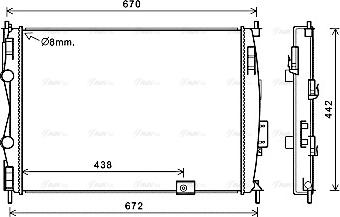 Ava Quality Cooling DN2414 - Radiator, mühərrikin soyudulması furqanavto.az