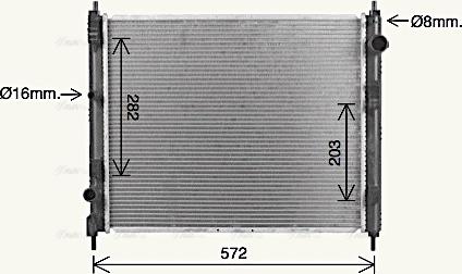 Ava Quality Cooling DN2477 - Radiator, mühərrikin soyudulması furqanavto.az