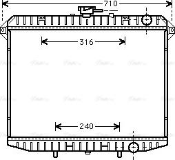 Ava Quality Cooling DN 2143 - Radiator, mühərrikin soyudulması furqanavto.az