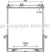 Ava Quality Cooling DN2397 - Radiator, mühərrikin soyudulması furqanavto.az