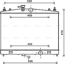 Ava Quality Cooling DN2338 - Radiator, mühərrikin soyudulması furqanavto.az