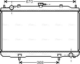 Ava Quality Cooling DN 2324 - Radiator, mühərrikin soyudulması furqanavto.az