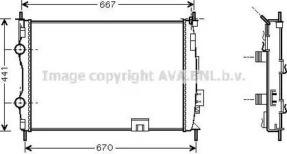 Ava Quality Cooling DN 2280 - Radiator, mühərrikin soyudulması furqanavto.az