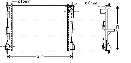 Ava Quality Cooling DN 2235 - Radiator, mühərrikin soyudulması furqanavto.az