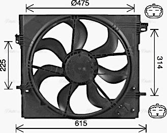 Ava Quality Cooling DN7540 - Fen, radiator furqanavto.az