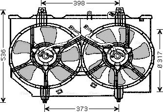 Ava Quality Cooling DN 7513 - Fen, radiator furqanavto.az