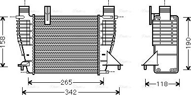 Ava Quality Cooling DNA4356 - Intercooler, şarj cihazı furqanavto.az