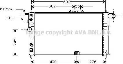 TEMPEST TP.15.61.6521 - Radiator, mühərrikin soyudulması furqanavto.az