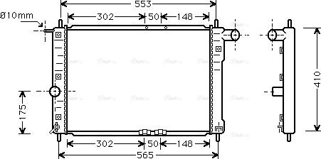 Ava Quality Cooling DW 2039 - Radiator, mühərrikin soyudulması furqanavto.az