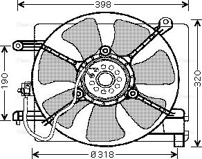 Ava Quality Cooling DW 7502 - Fen, radiator furqanavto.az