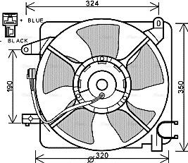 Ava Quality Cooling DW 7519 - Fen, radiator furqanavto.az