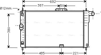 Ava Quality Cooling DWA2004 - Radiator, mühərrikin soyudulması furqanavto.az