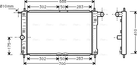 Ava Quality Cooling DWA2014 - Radiator, mühərrikin soyudulması furqanavto.az