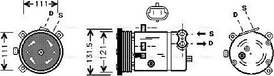 Ava Quality Cooling DWAK038 - Kompressor, kondisioner furqanavto.az