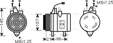 Ava Quality Cooling DWAK079 - Kompressor, kondisioner furqanavto.az