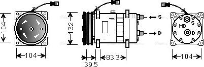 Ava Quality Cooling DZAK017 - Kompressor, kondisioner furqanavto.az