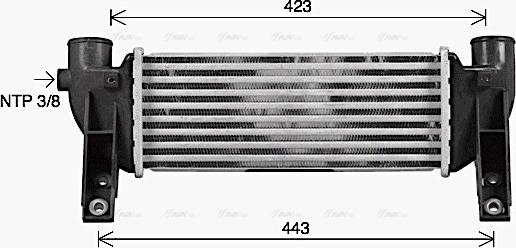 Ava Quality Cooling FD4697 - Intercooler, şarj cihazı furqanavto.az