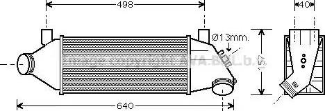 Ava Quality Cooling FD 4315 - Intercooler, şarj cihazı furqanavto.az