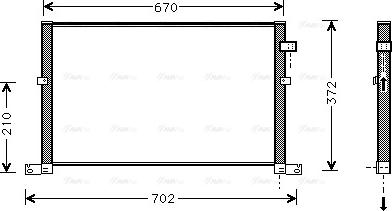 Ava Quality Cooling FD 5334 - Kondenser, kondisioner furqanavto.az