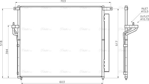 Ava Quality Cooling FD5706D - Kondenser, kondisioner furqanavto.az