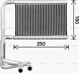 Ava Quality Cooling FD6693 - İstilik dəyişdiricisi, daxili isitmə www.furqanavto.az