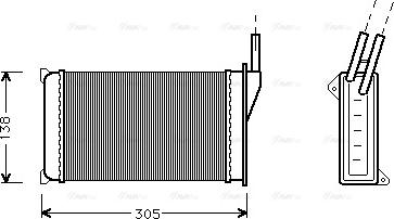 Ava Quality Cooling FD 6093 - İstilik dəyişdiricisi, daxili isitmə furqanavto.az