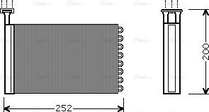 Ava Quality Cooling FD 6164 - İstilik dəyişdiricisi, daxili isitmə www.furqanavto.az