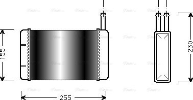 Ava Quality Cooling FD 6134 - İstilik dəyişdiricisi, daxili isitmə furqanavto.az