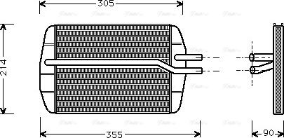 Ava Quality Cooling FD 6216 - İstilik dəyişdiricisi, daxili isitmə www.furqanavto.az