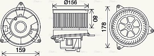 Ava Quality Cooling FD8638 - Daxili üfleyici furqanavto.az