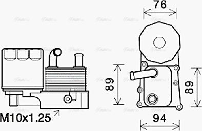 Ava Quality Cooling FD3686H - Yağ soyuducu, mühərrik yağı furqanavto.az