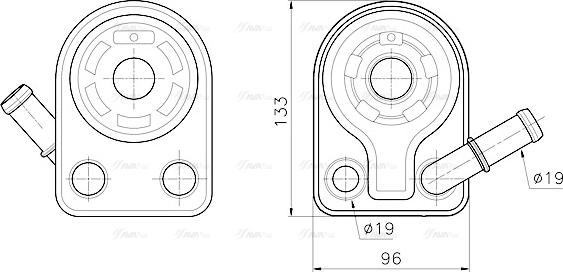 Ava Quality Cooling FD3701 - Yağ soyuducu, mühərrik yağı www.furqanavto.az