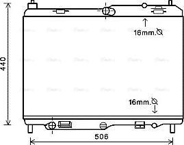 Ava Quality Cooling FD2441 - Radiator, mühərrikin soyudulması furqanavto.az