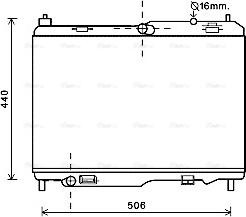 Ava Quality Cooling FD2442 - Radiator, mühərrikin soyudulması furqanavto.az