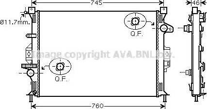 Ava Quality Cooling FD 2421 - Radiator, mühərrikin soyudulması furqanavto.az