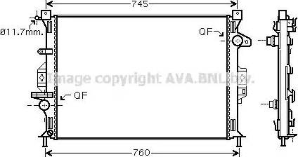 Ava Quality Cooling FD 2423 - Radiator, mühərrikin soyudulması furqanavto.az