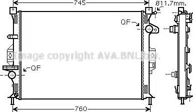 Ava Quality Cooling FD 2422 - Radiator, mühərrikin soyudulması furqanavto.az