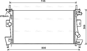 Ava Quality Cooling FD2475 - Radiator, mühərrikin soyudulması furqanavto.az